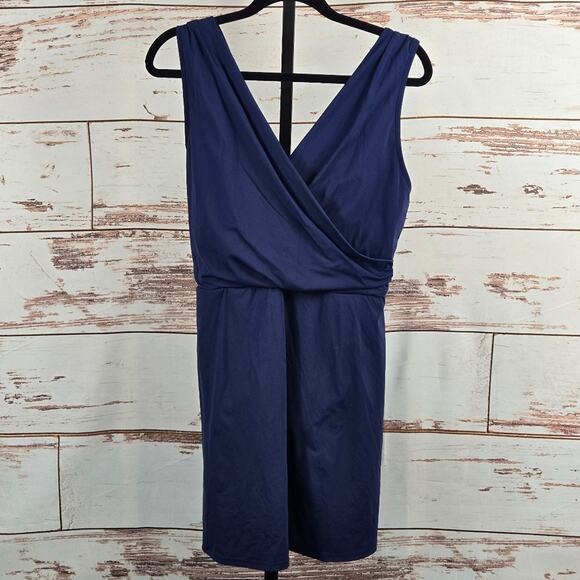 Lands' End Swim Dress Navy Size 16DD - Picture 1 of 7